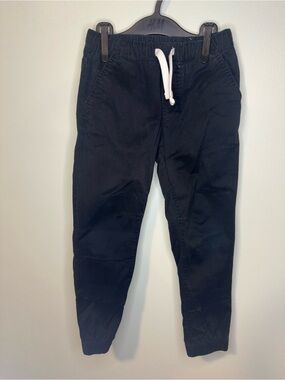 Cat & Jack Kids Stretch Moto Jogger Pants Black Drawstring 5T